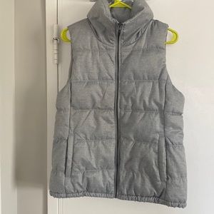 Gray Old Navy Puff Vest